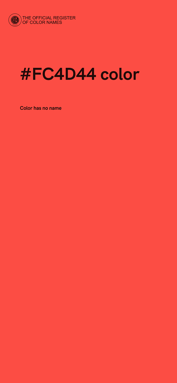 #FC4D44 color image