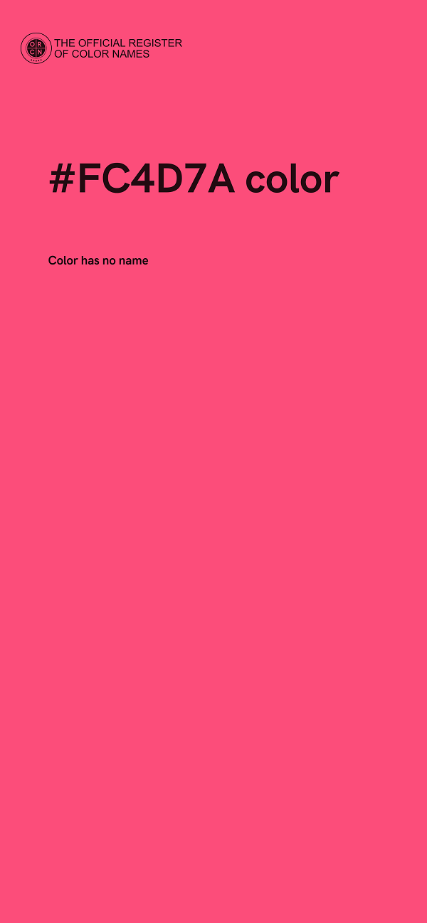 #FC4D7A color image