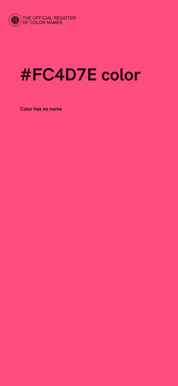 #FC4D7E color image
