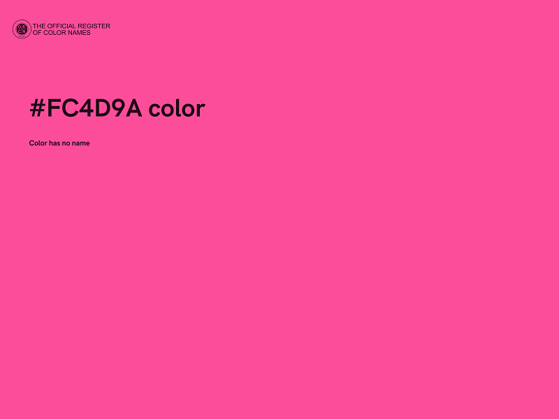 #FC4D9A color image