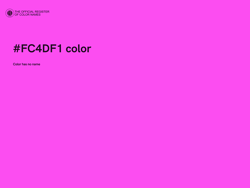 #FC4DF1 color image