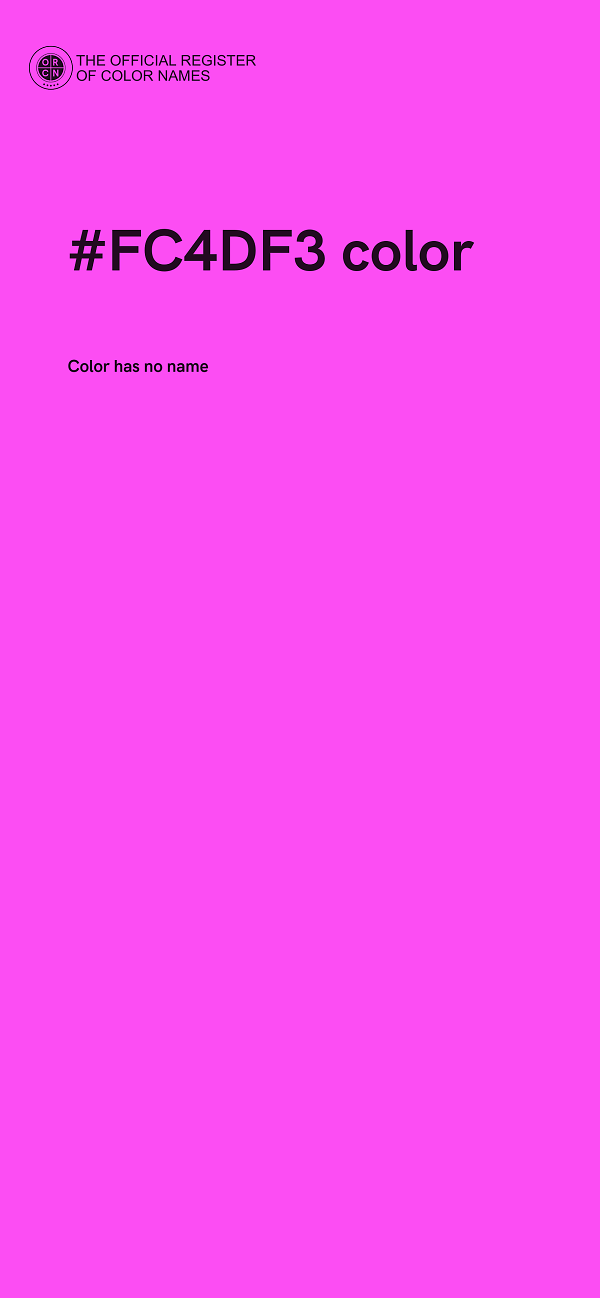 #FC4DF3 color image