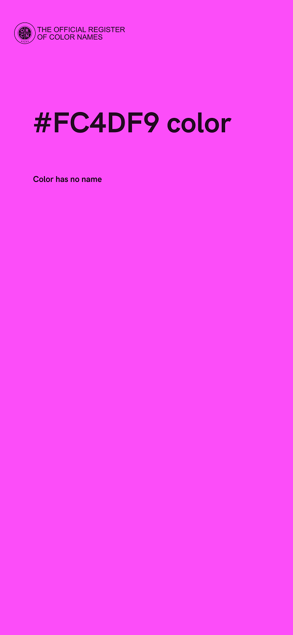 #FC4DF9 color image