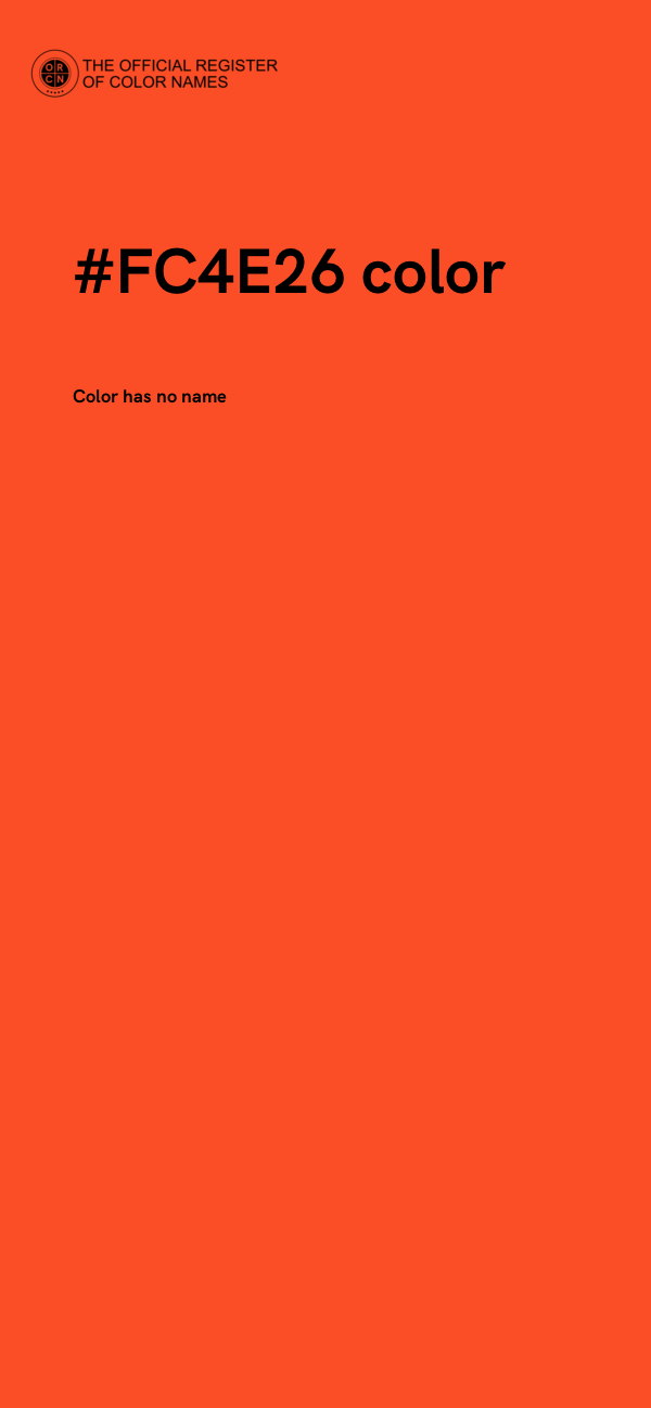#FC4E26 color image