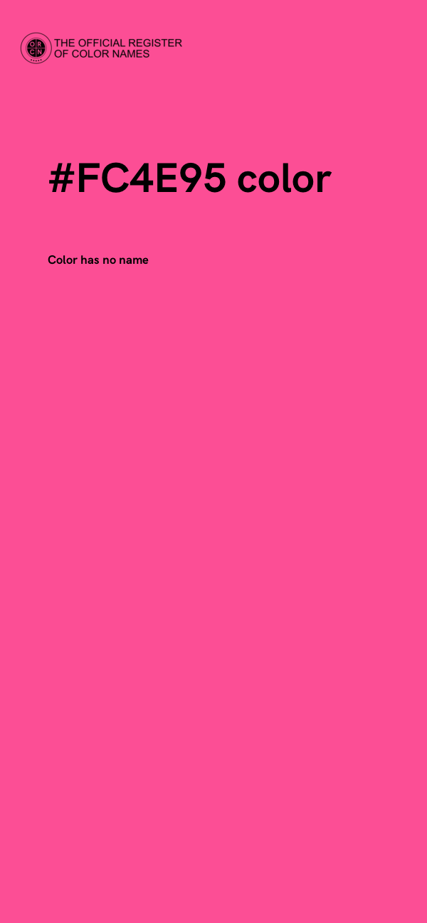 #FC4E95 color image