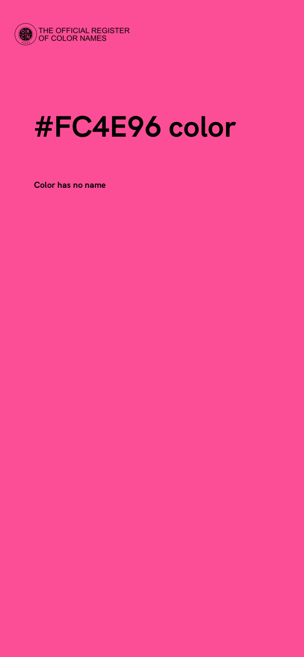 #FC4E96 color image