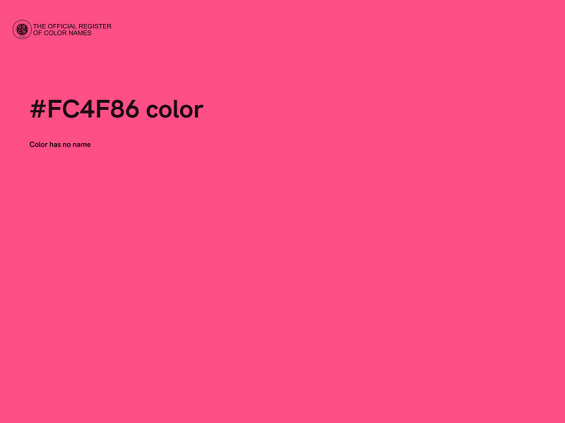 #FC4F86 color image