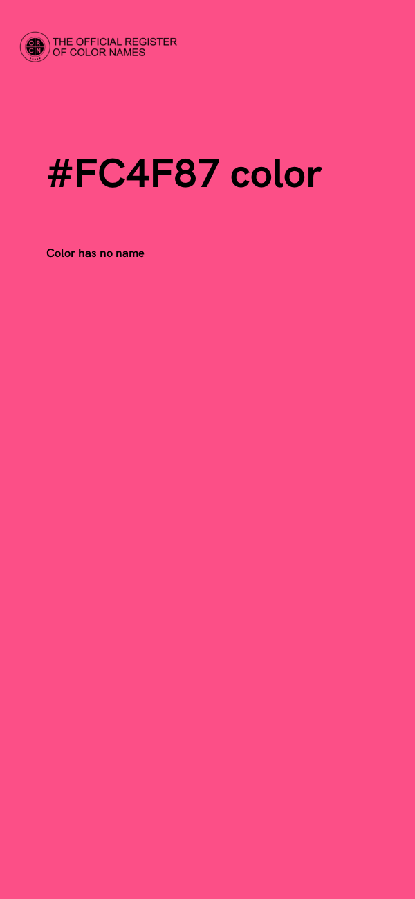 #FC4F87 color image