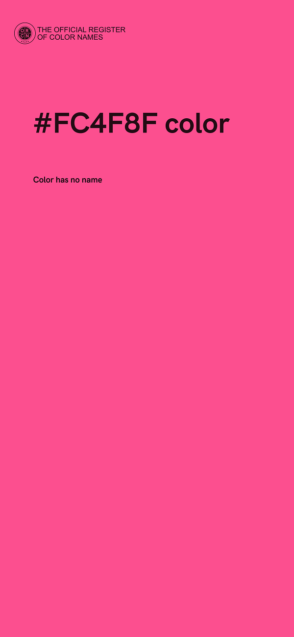 #FC4F8F color image