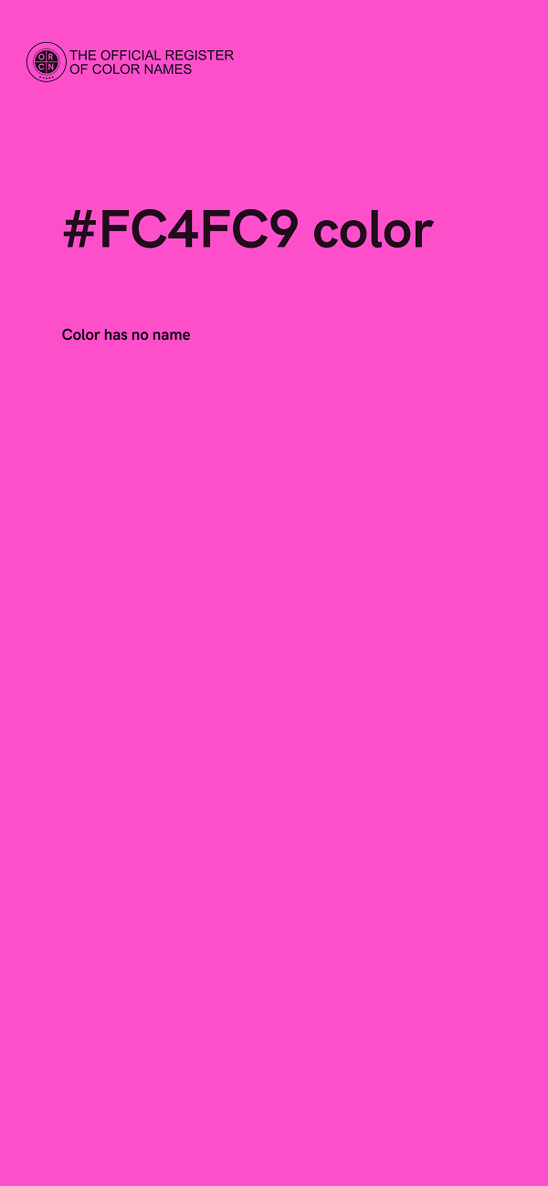 #FC4FC9 color image