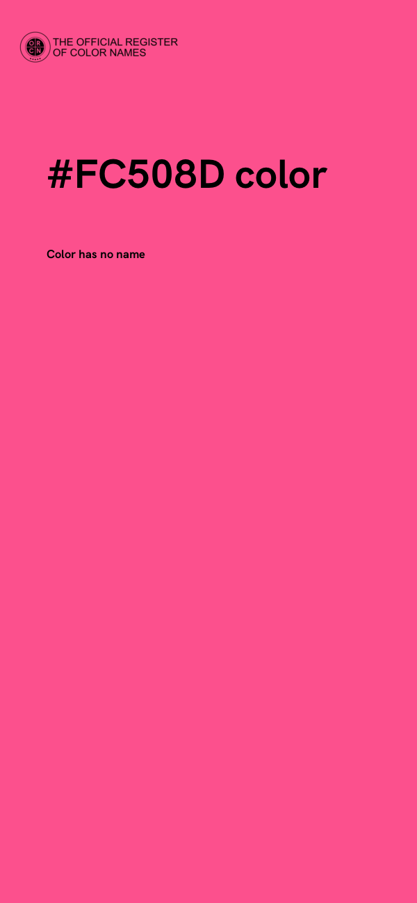 #FC508D color image