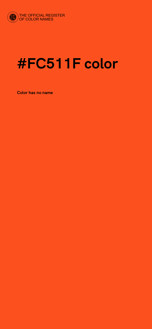 #FC511F color image