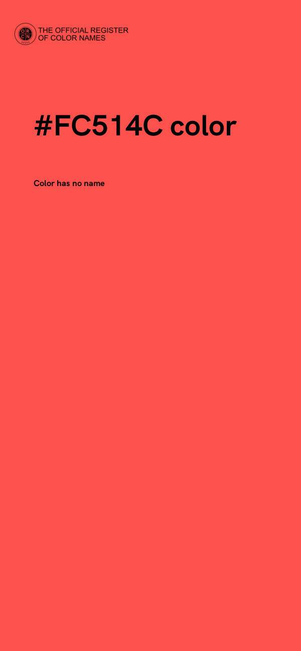 #FC514C color image