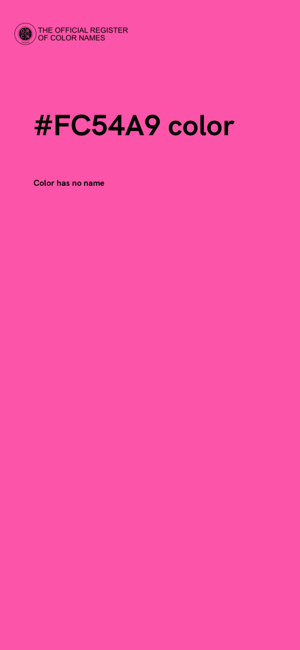 #FC54A9 color image