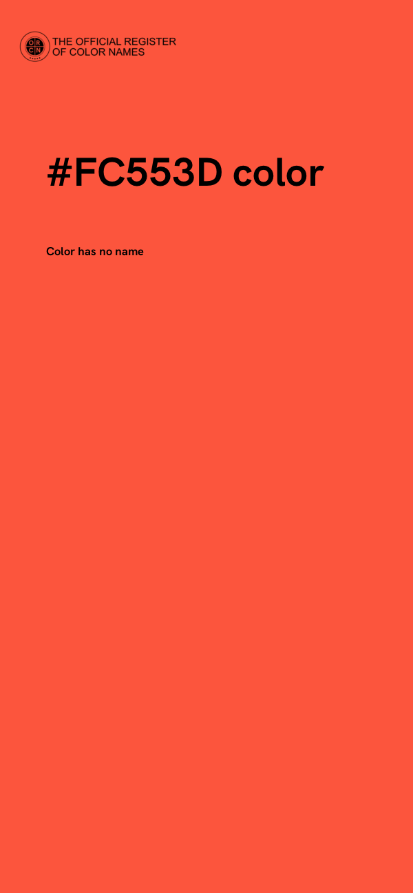 #FC553D color image