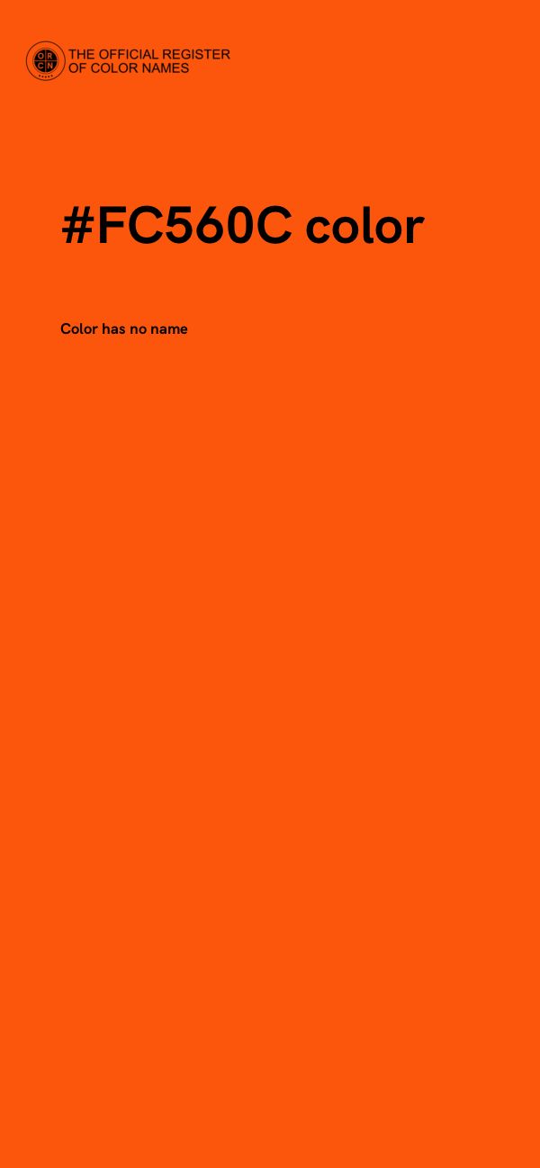 #FC560C color image