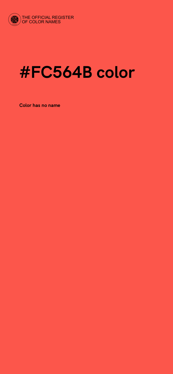#FC564B color image