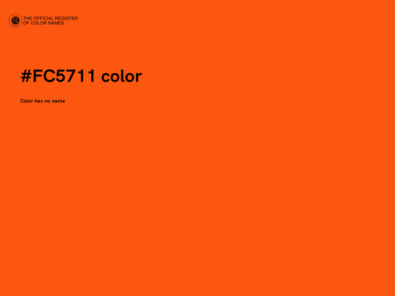 #FC5711 color image