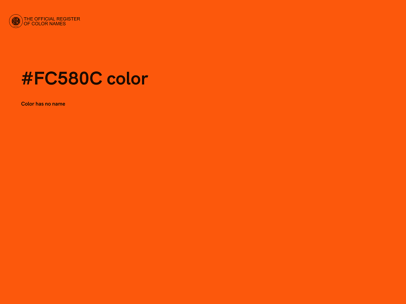 #FC580C color image