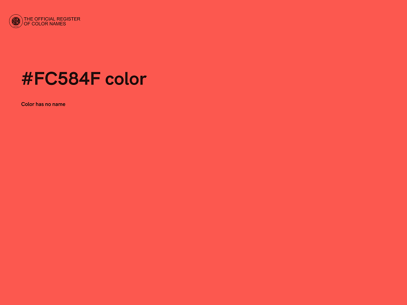 #FC584F color image