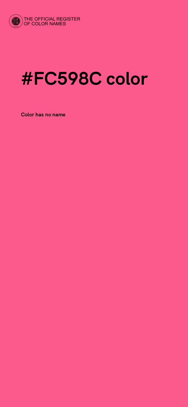 #FC598C color image