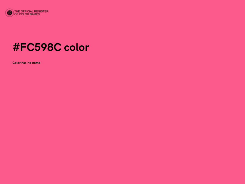#FC598C color image