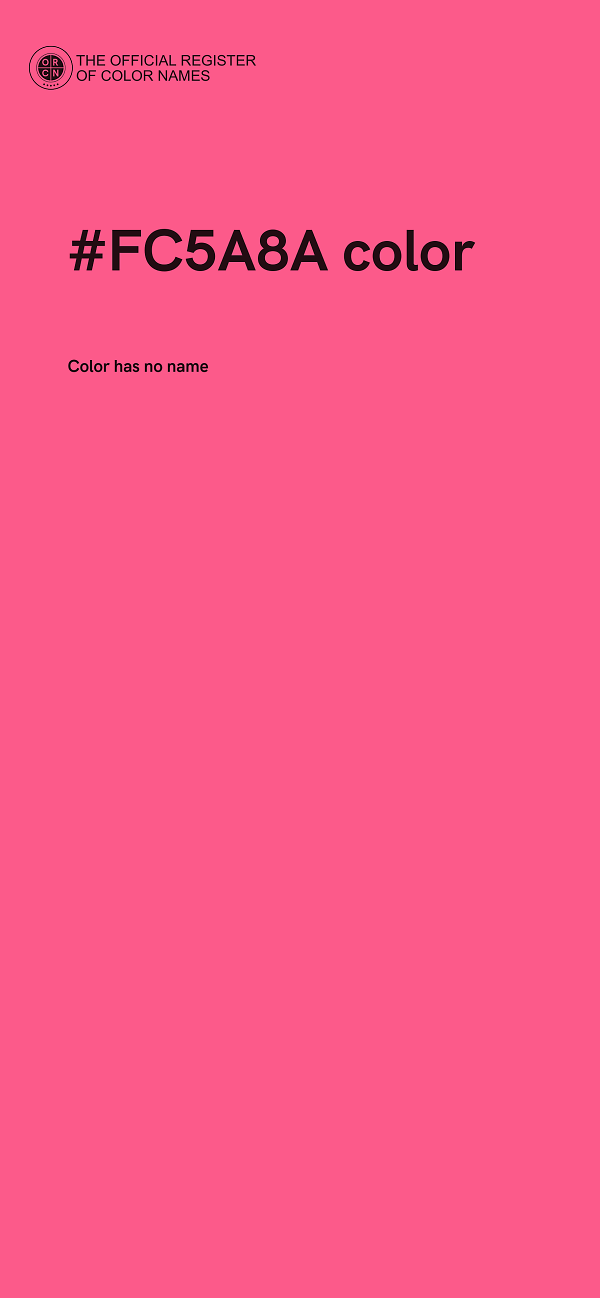 #FC5A8A color image
