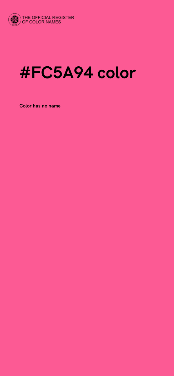 #FC5A94 color image