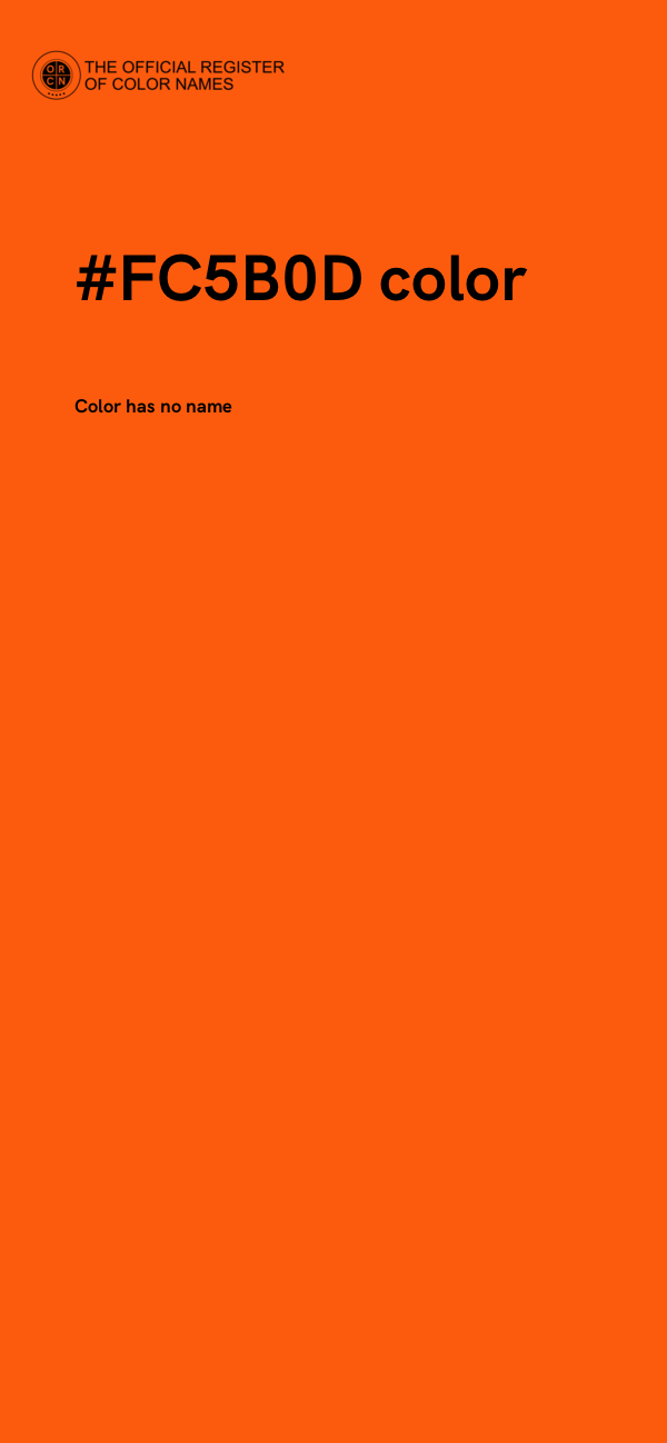 #FC5B0D color image