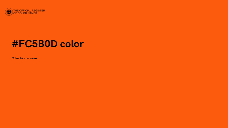 #FC5B0D color image