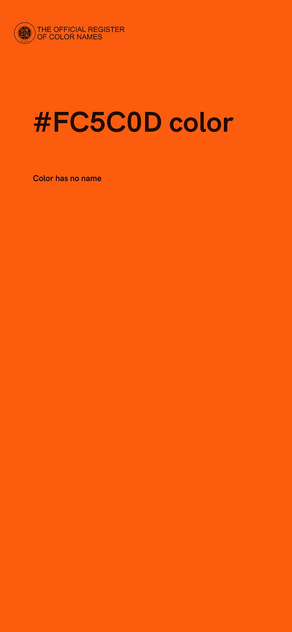 #FC5C0D color image