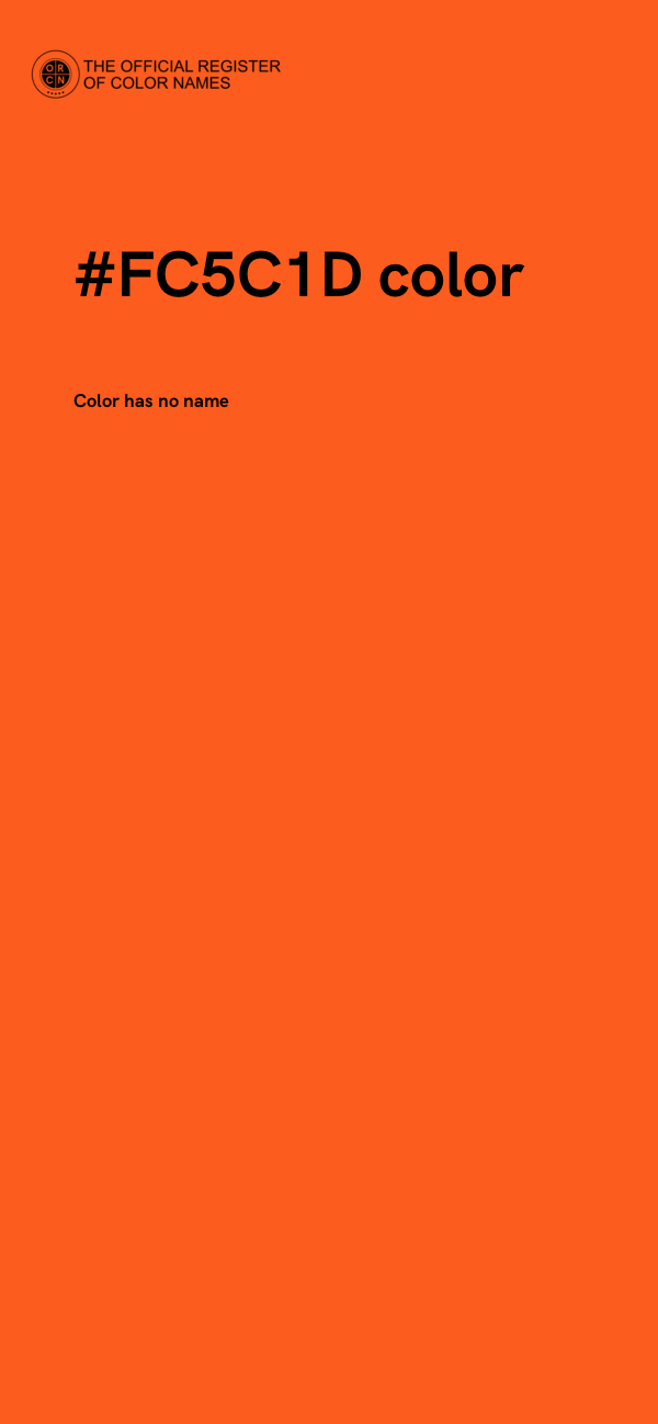 #FC5C1D color image