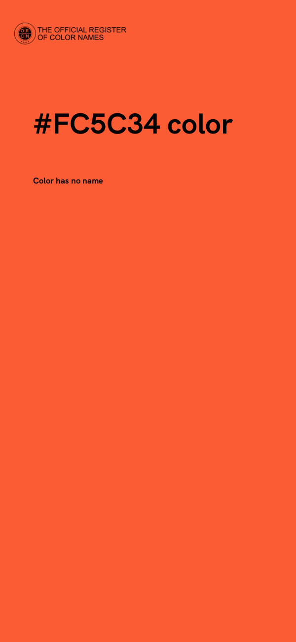 #FC5C34 color image