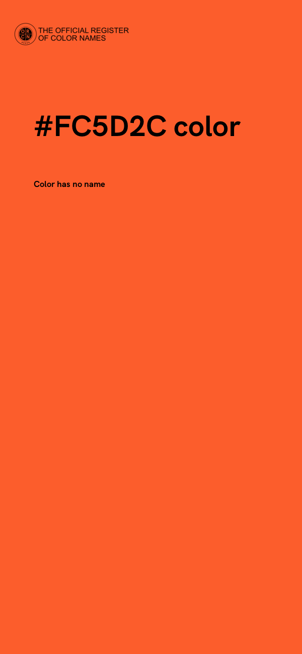 #FC5D2C color image