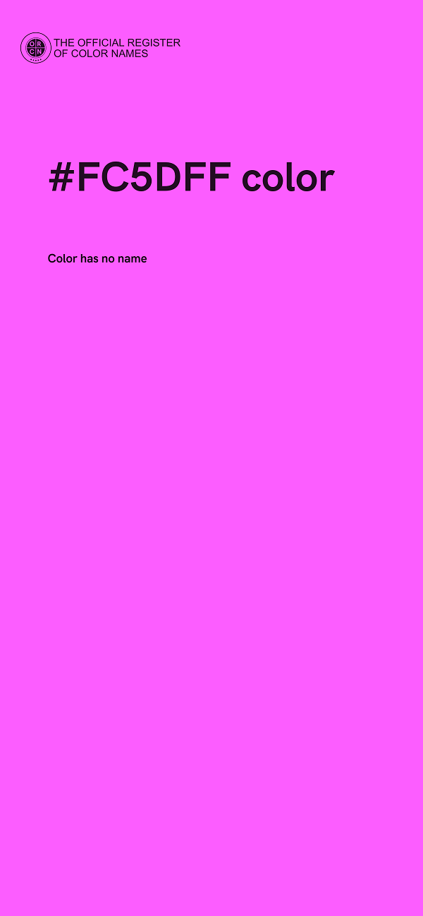 #FC5DFF color image