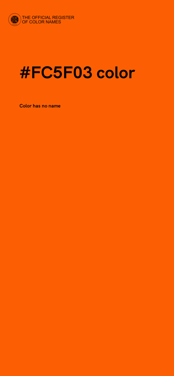 #FC5F03 color image