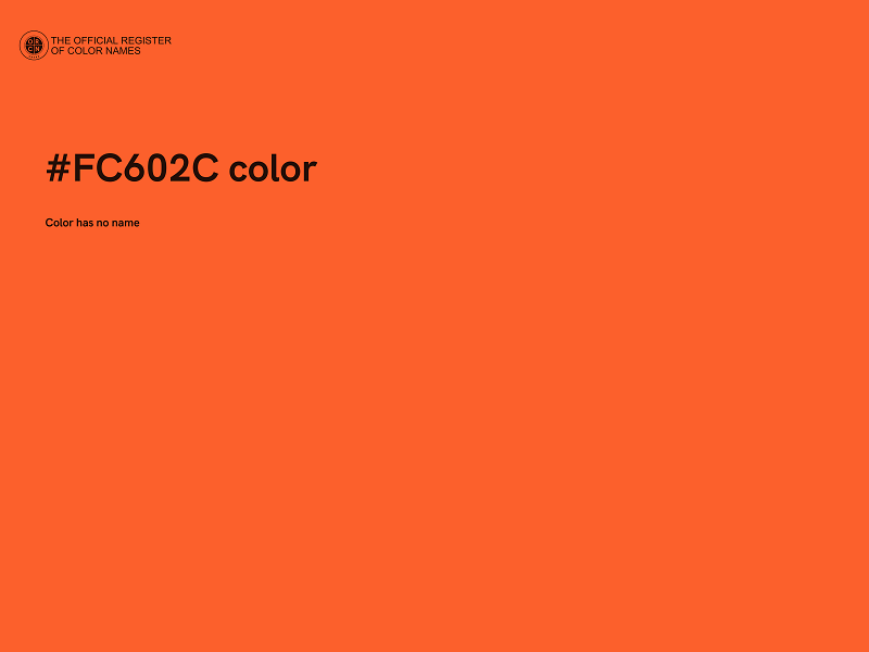 #FC602C color image