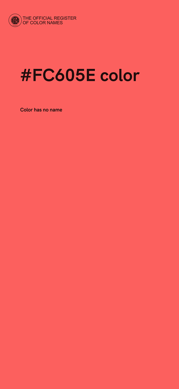 #FC605E color image
