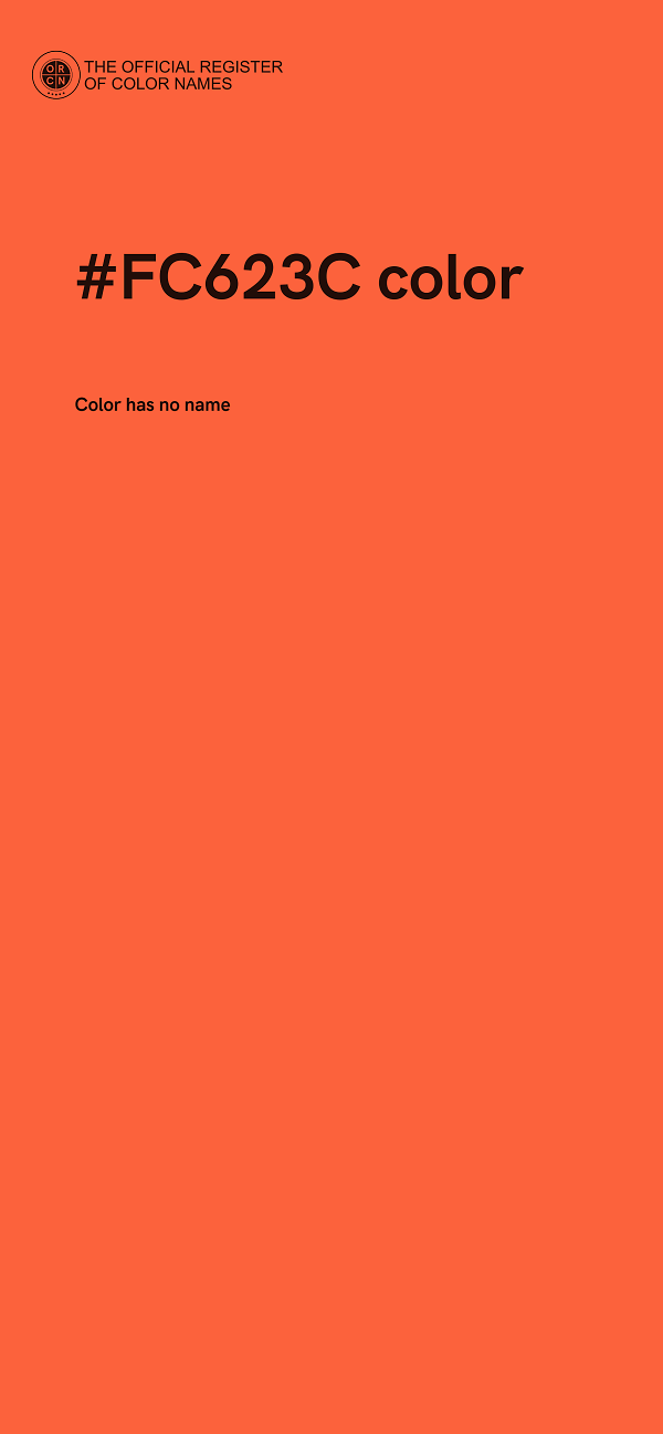 #FC623C color image