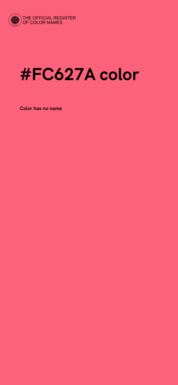 #FC627A color image