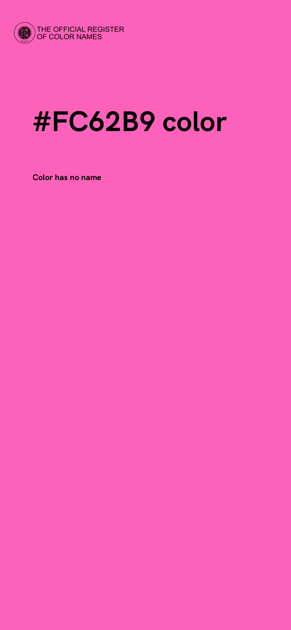 #FC62B9 color image