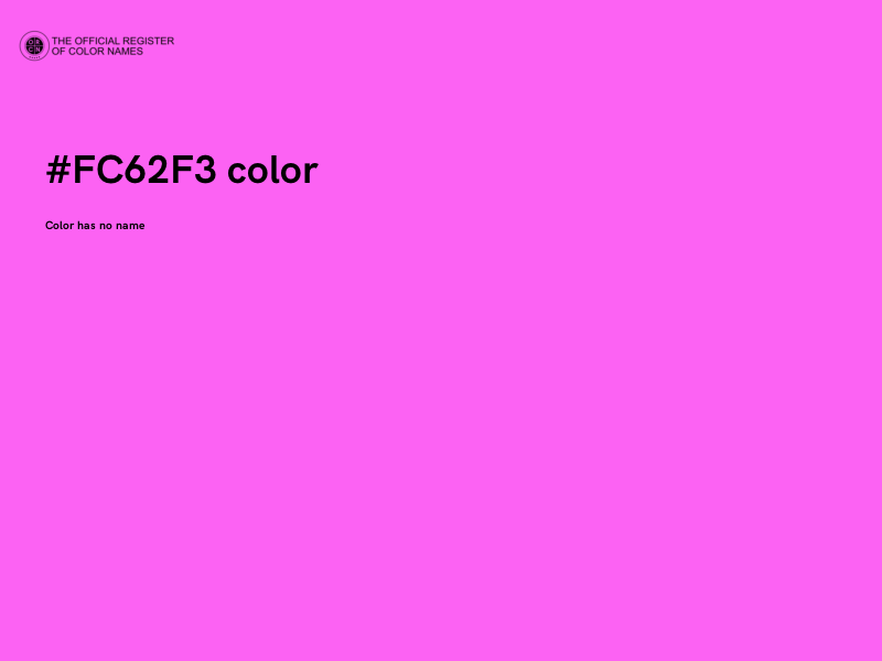 #FC62F3 color image