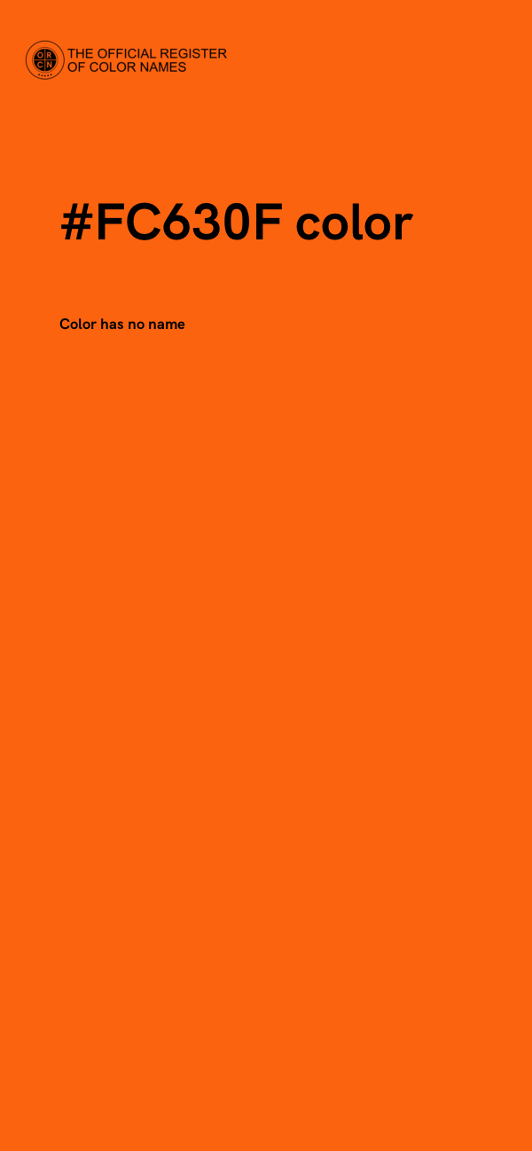 #FC630F color image