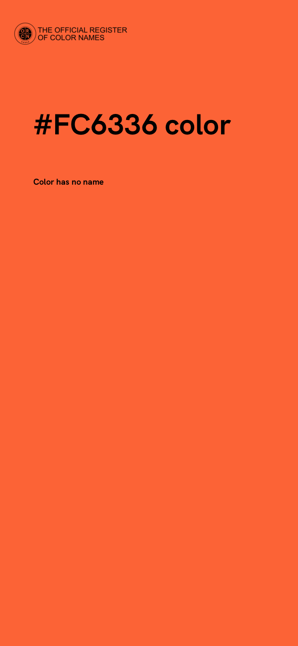 #FC6336 color image