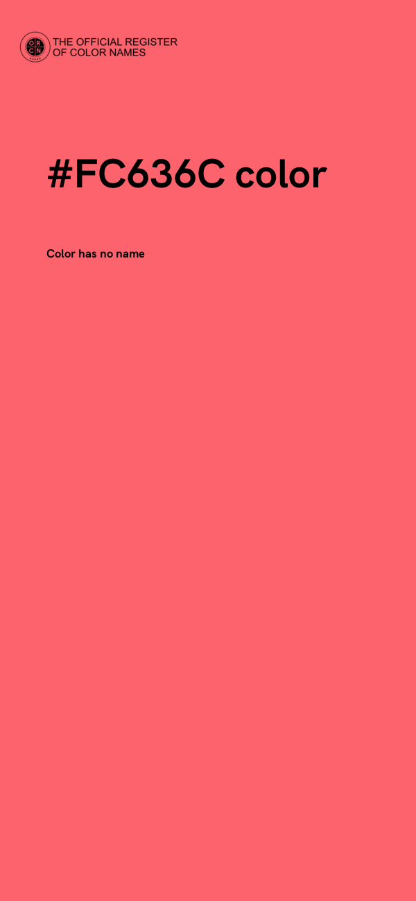 #FC636C color image