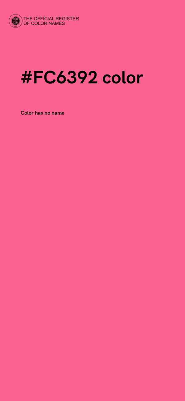 #FC6392 color image