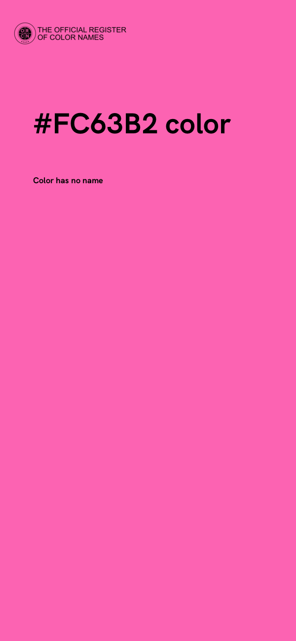 #FC63B2 color image