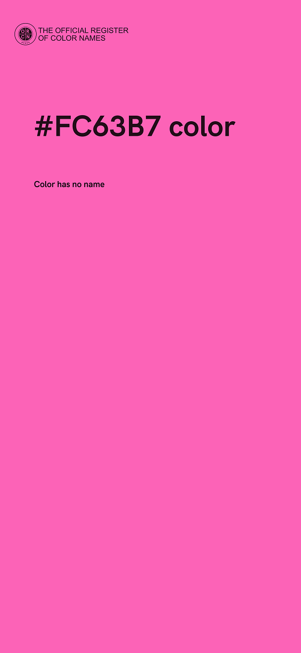 #FC63B7 color image