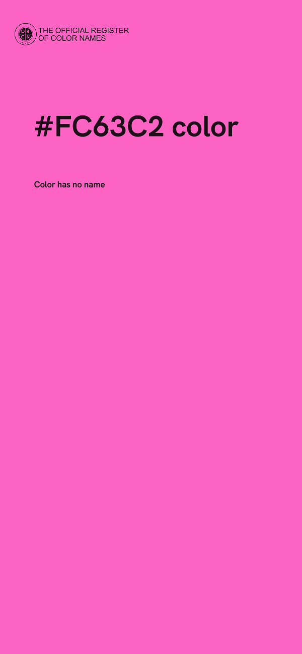 #FC63C2 color image