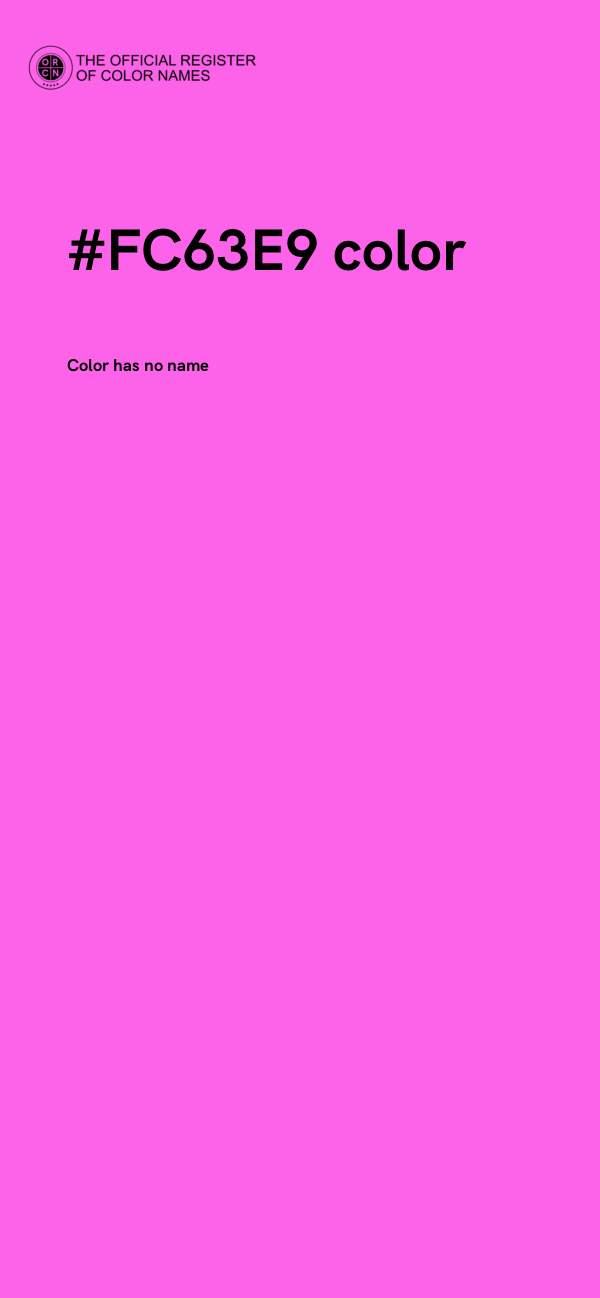 #FC63E9 color image